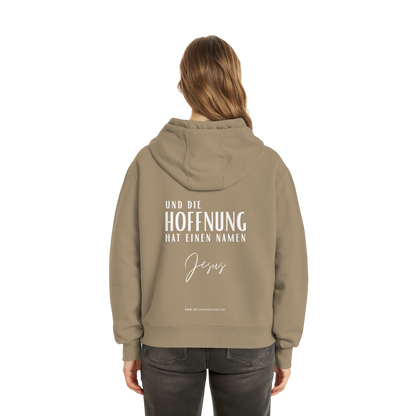 Die Hoffnung hat einen Namen - Jesus - Fluffy Boxcut Zipper