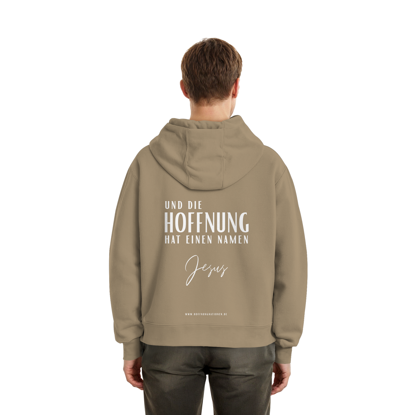 Die Hoffnung hat einen Namen - Jesus - Fluffy Boxcut Zipper