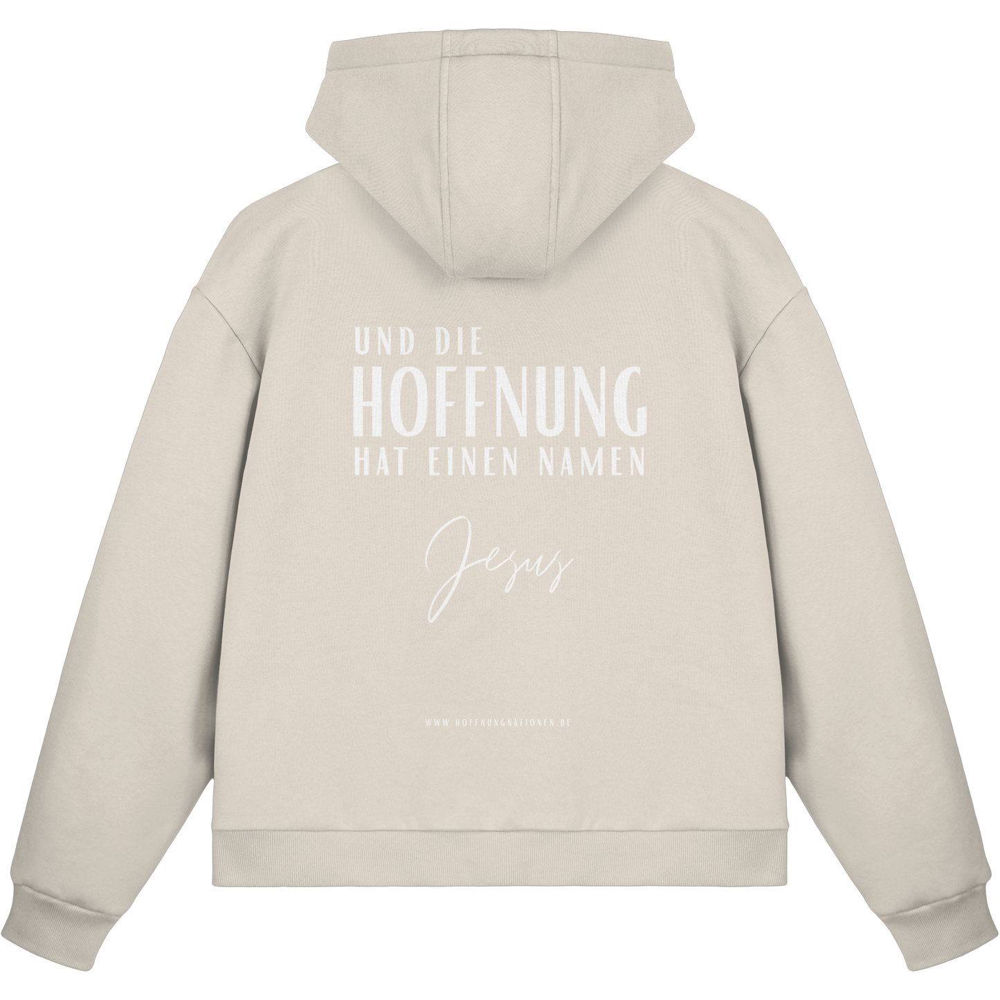 Die Hoffnung hat einen Namen - Jesus - Fluffy Boxcut Zipper
