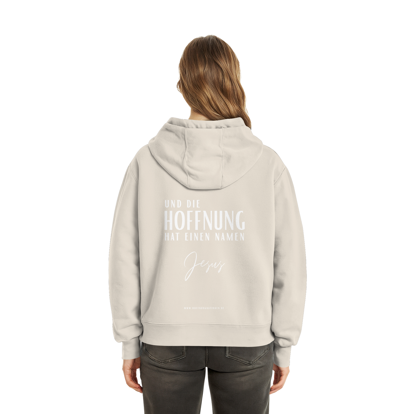 Die Hoffnung hat einen Namen - Jesus - Fluffy Boxcut Zipper