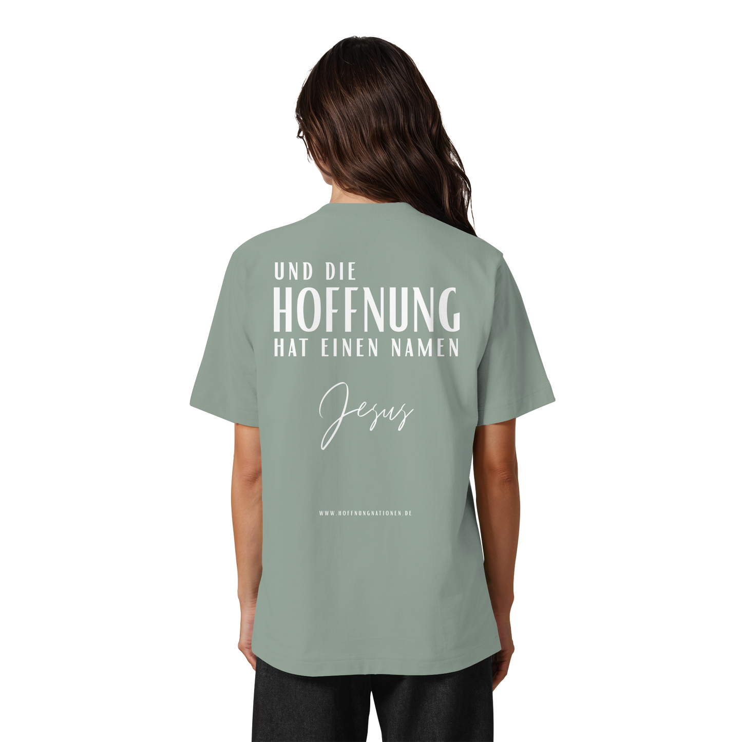 Die Hoffnung hat einen Namen - Jesus - Heavy Oversized Shirt