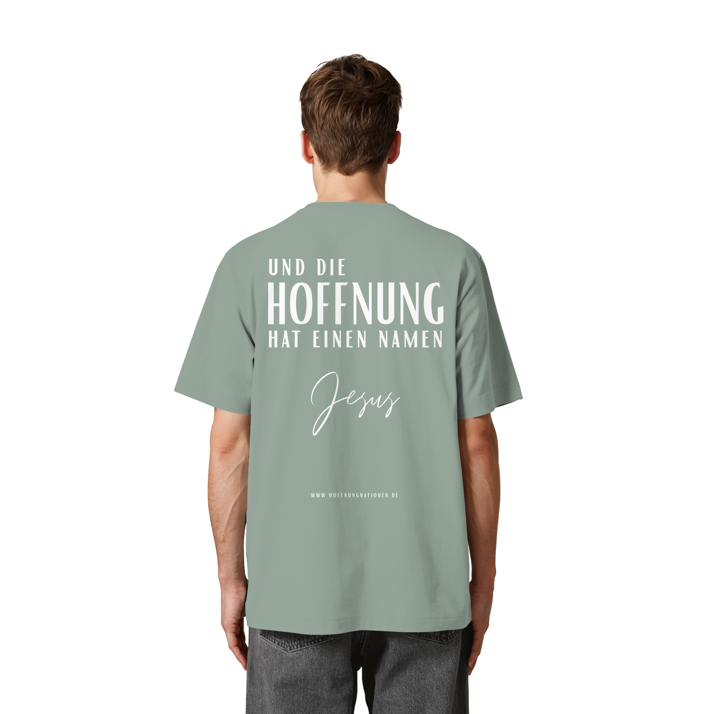 Die Hoffnung hat einen Namen - Jesus - Heavy Oversized Shirt