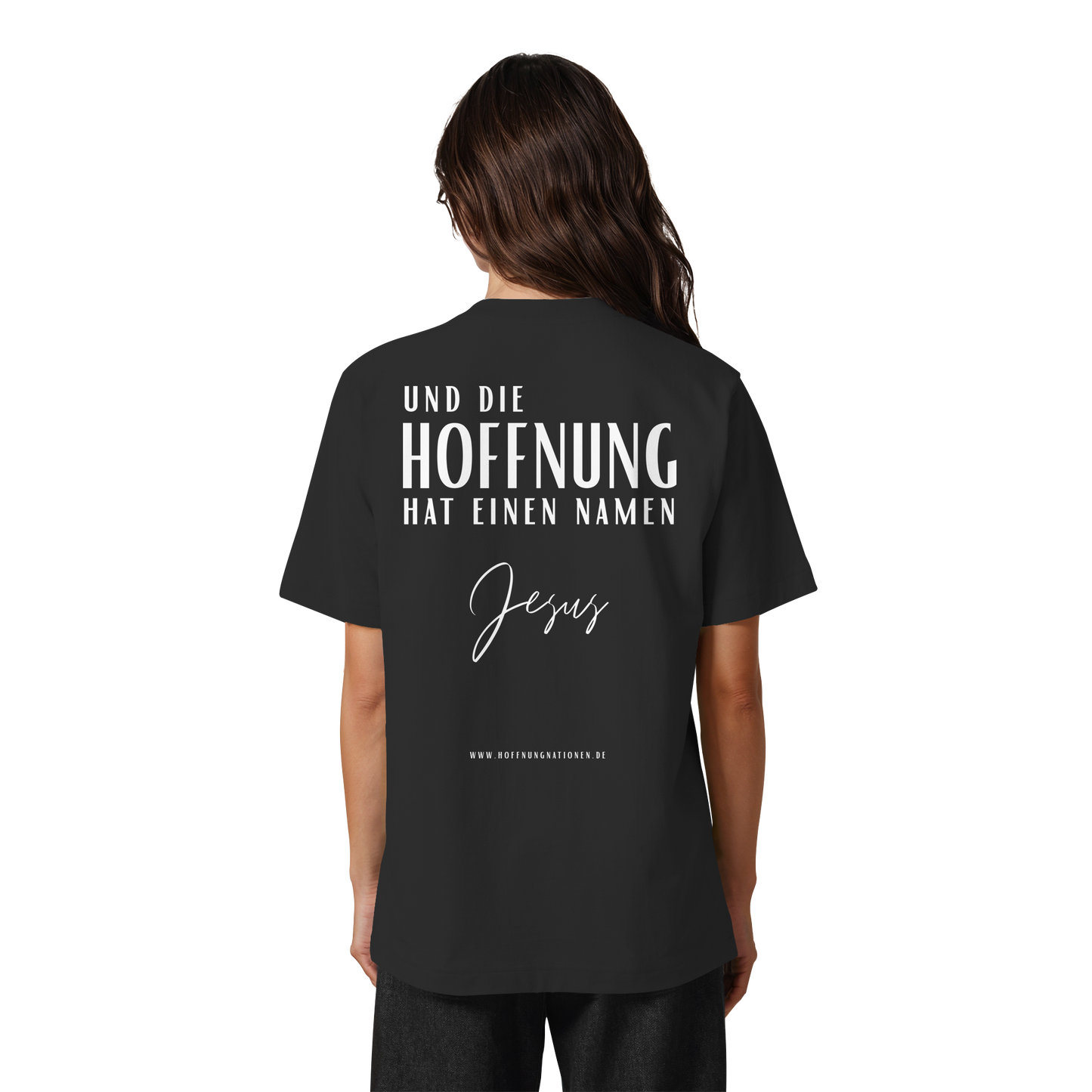 Die Hoffnung hat einen Namen - Jesus - Heavy Oversized Shirt