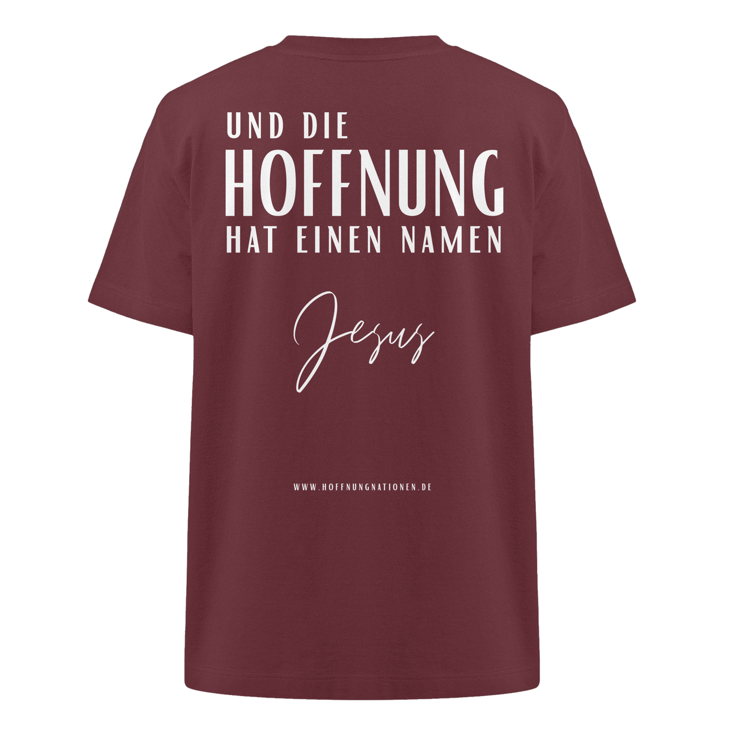 Die Hoffnung hat einen Namen - Jesus - Heavy Oversized Shirt