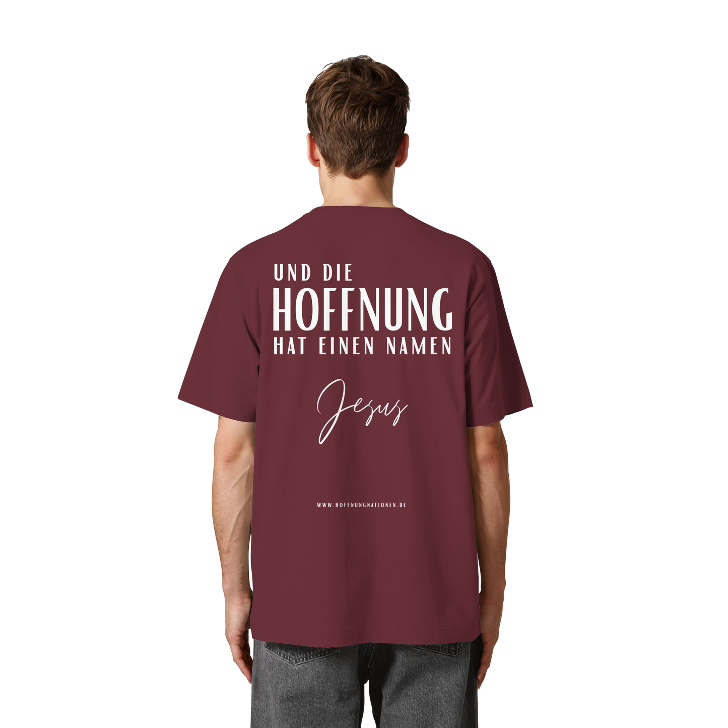 Die Hoffnung hat einen Namen - Jesus - Heavy Oversized Shirt