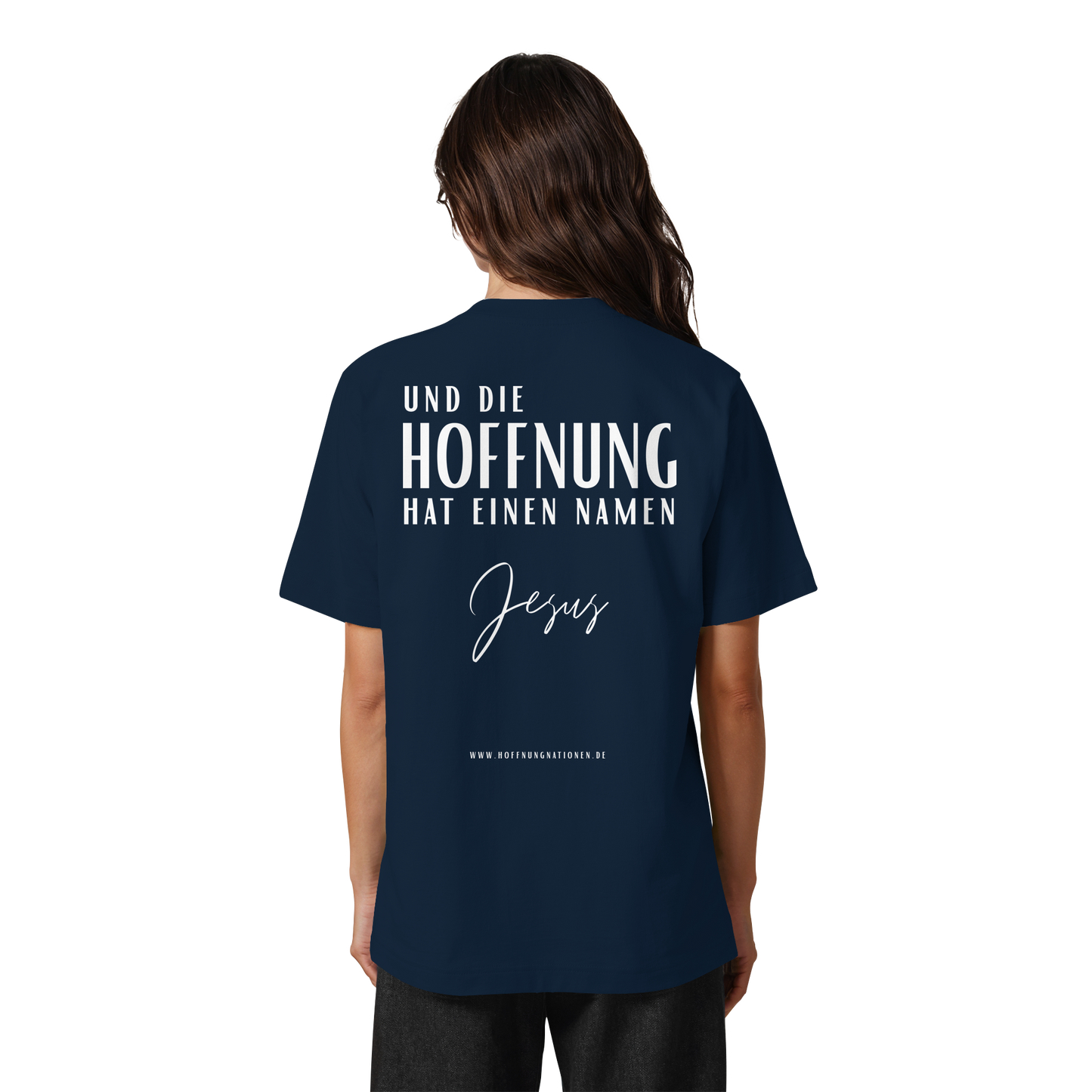 Die Hoffnung hat einen Namen - Jesus - Heavy Oversized Shirt
