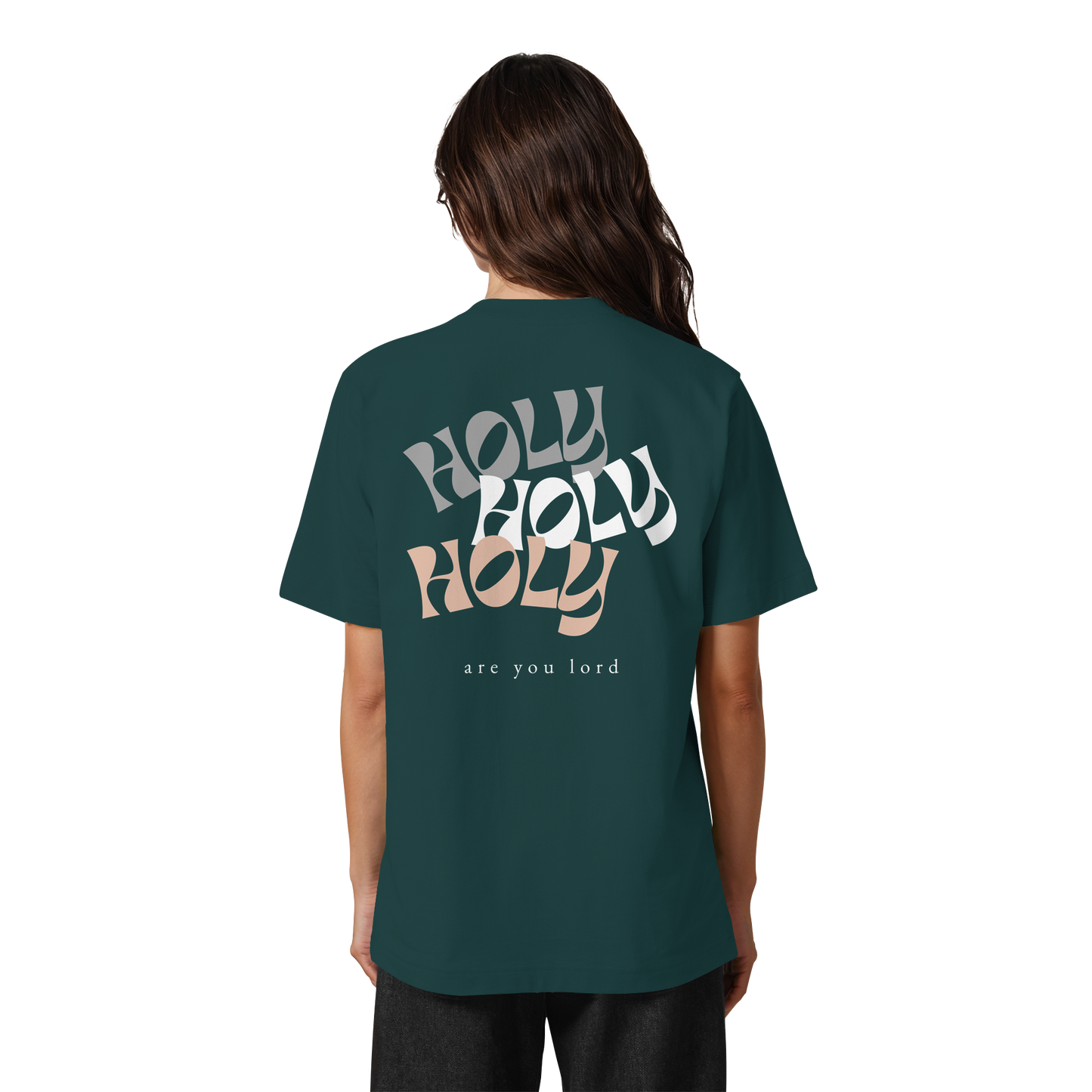 HOLY - are you lord - Heavy Oversized Organic Shirt