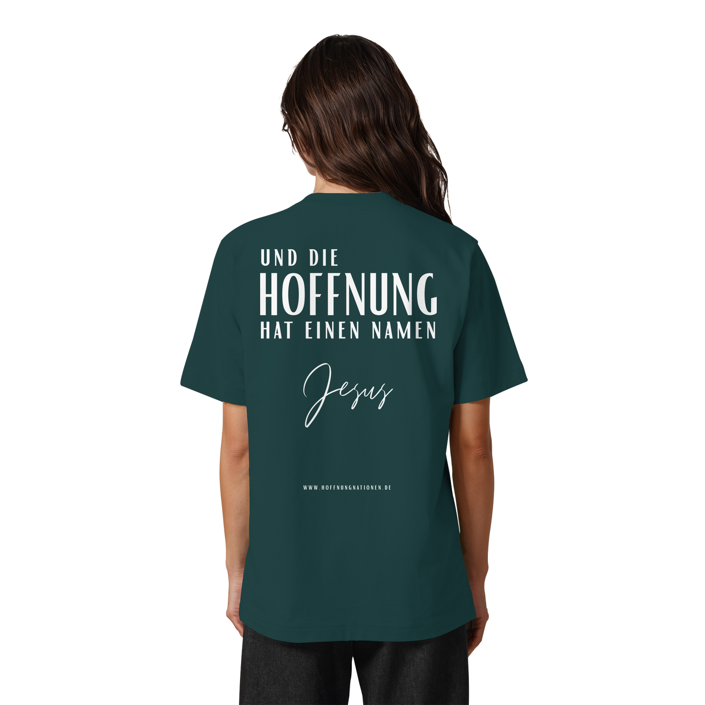 Die Hoffnung hat einen Namen - Jesus - Heavy Oversized Shirt