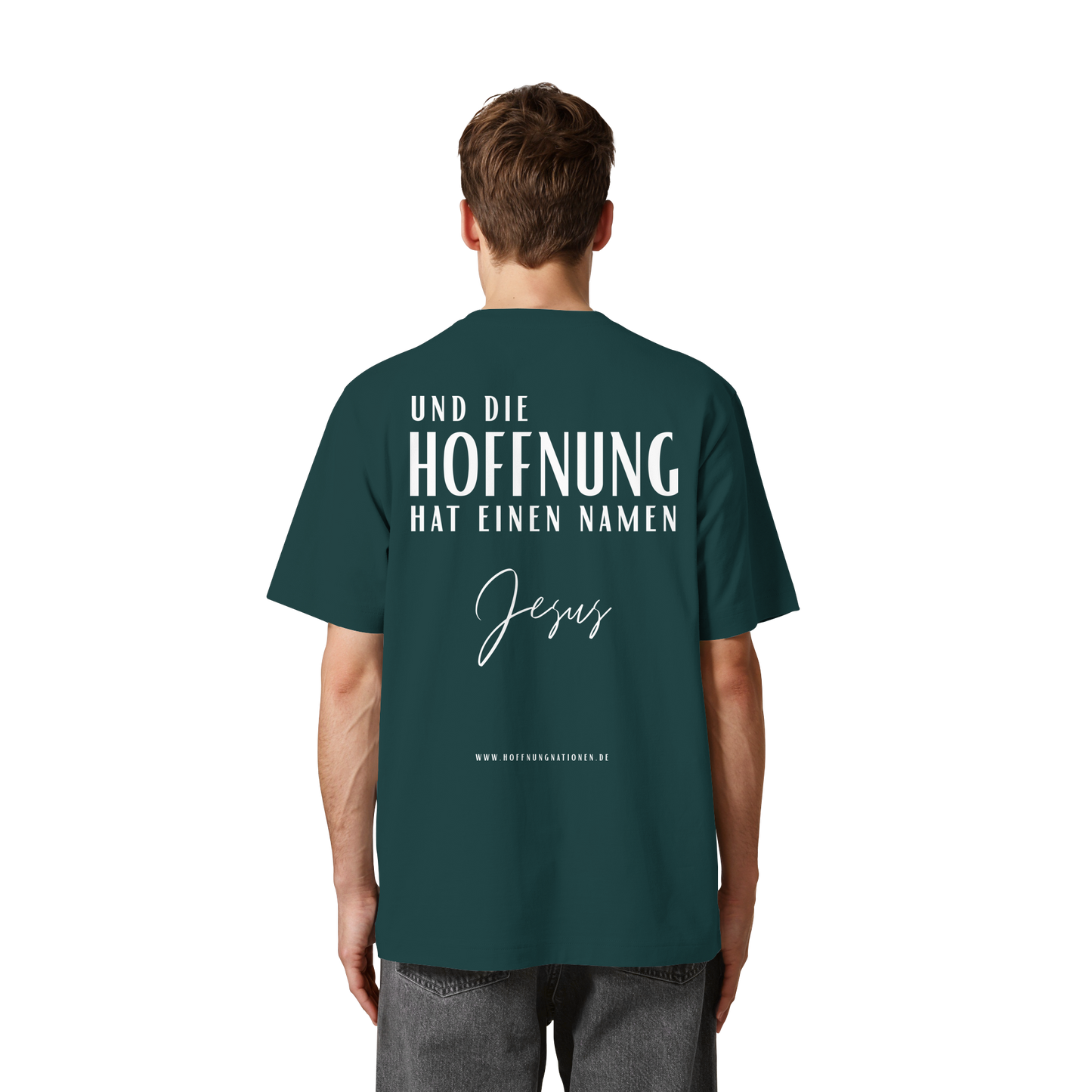 Die Hoffnung hat einen Namen - Jesus - Heavy Oversized Shirt