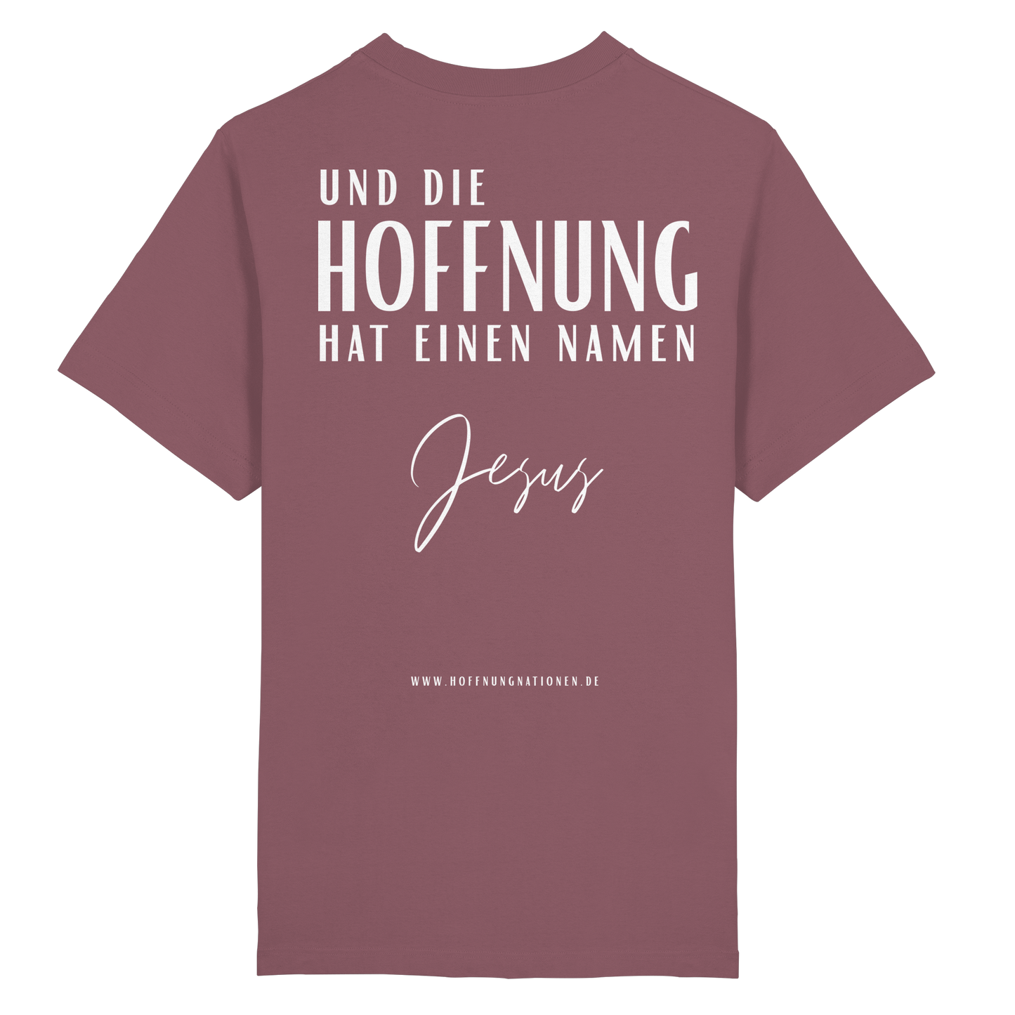 Die Hoffnung hat einen Namen - Jesus - Heavy Oversized Shirt