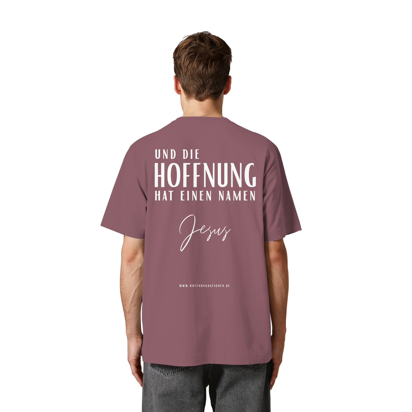 Die Hoffnung hat einen Namen - Jesus - Heavy Oversized Shirt