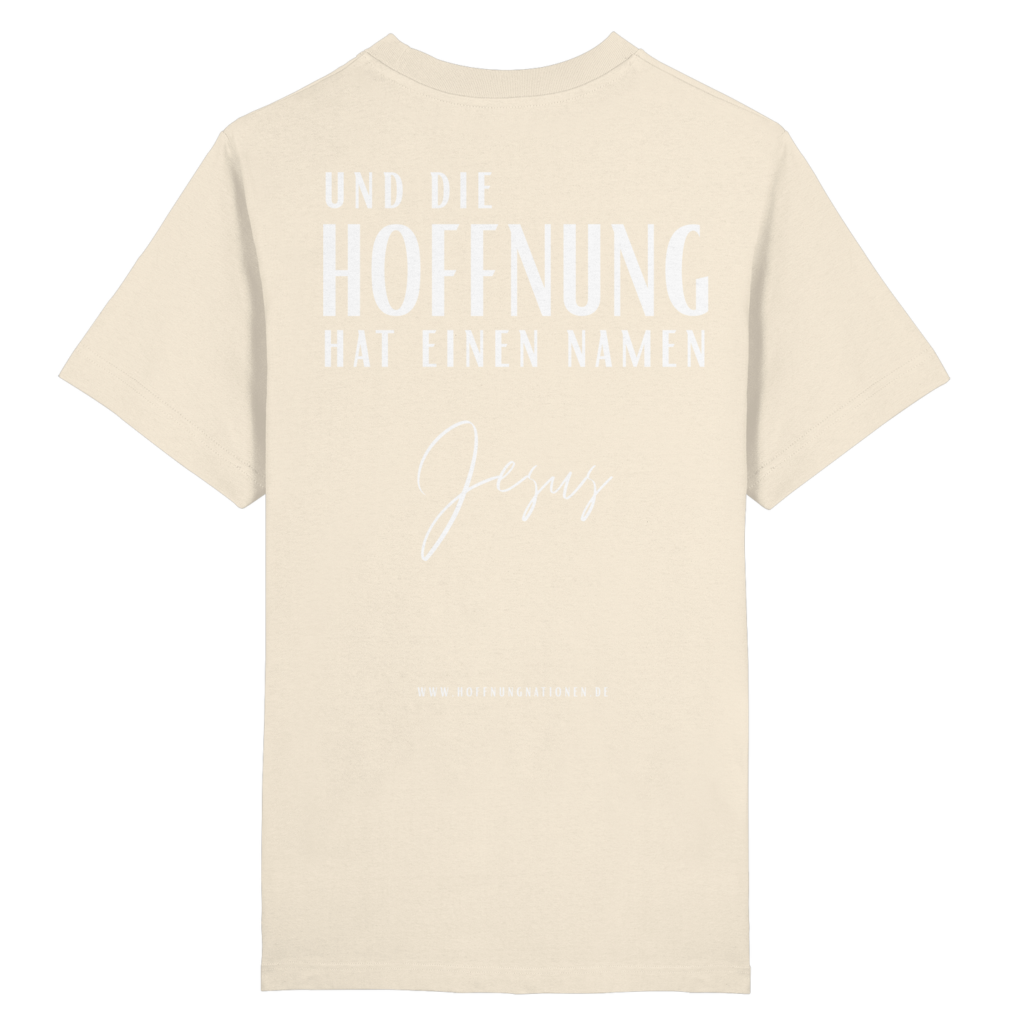 Die Hoffnung hat einen Namen - Jesus - Heavy Oversized Shirt