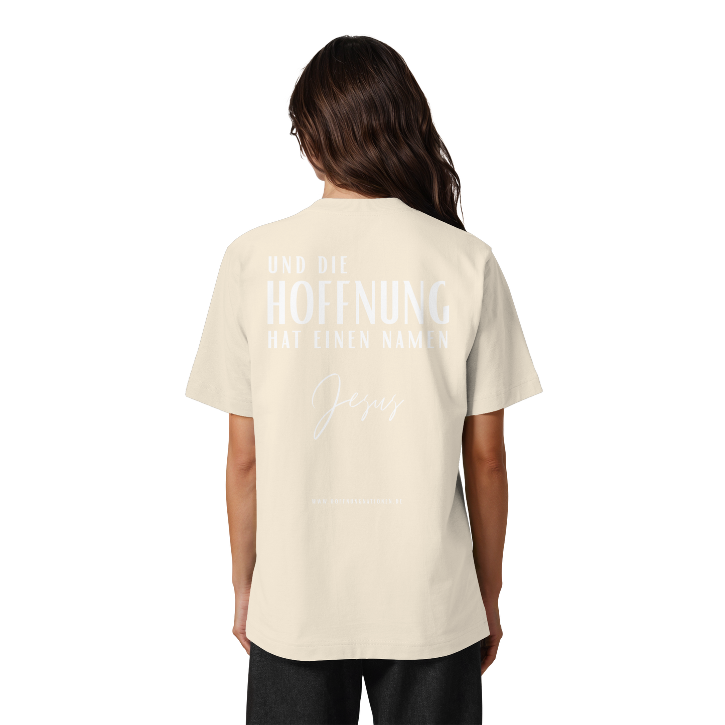 Die Hoffnung hat einen Namen - Jesus - Heavy Oversized Shirt