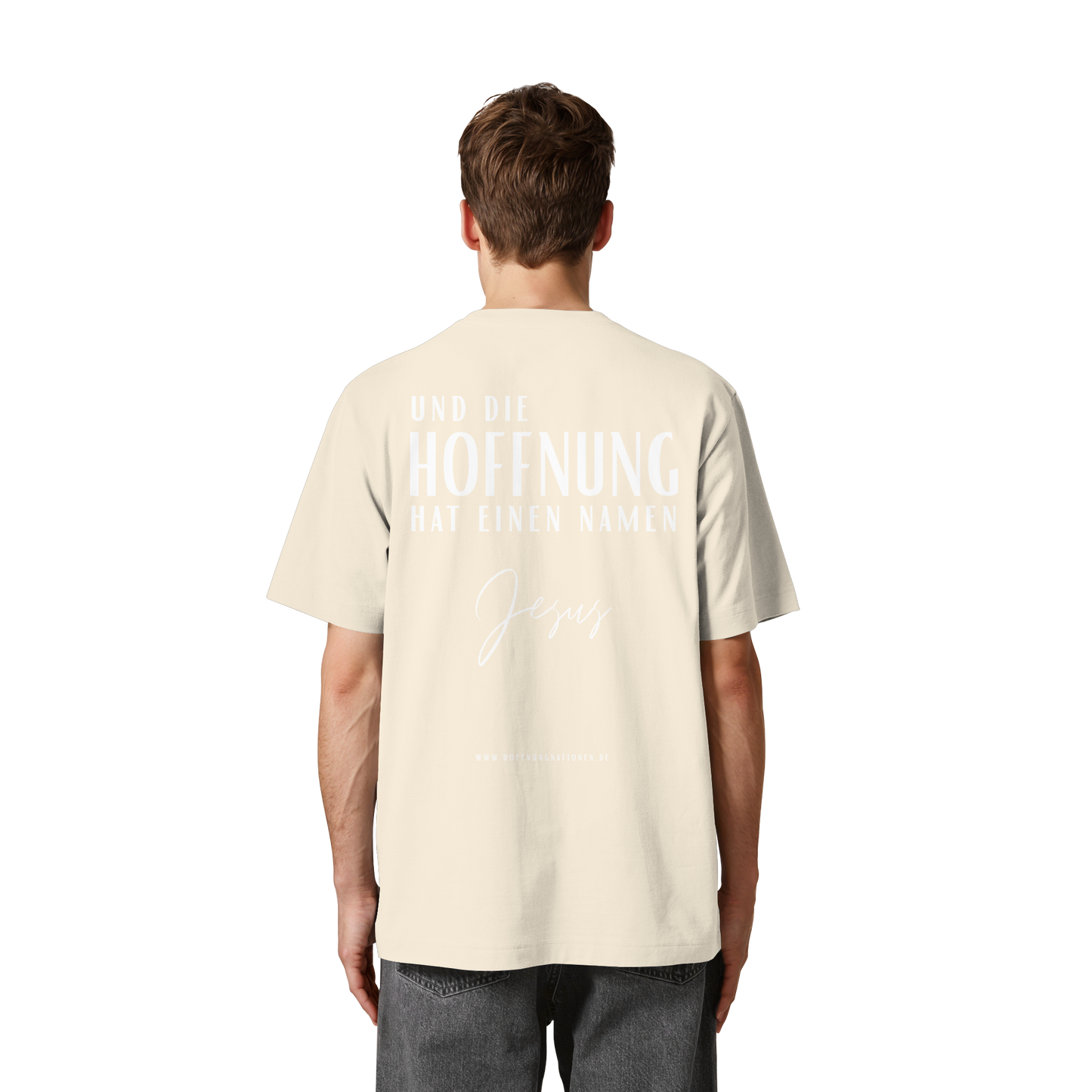 Die Hoffnung hat einen Namen - Jesus - Heavy Oversized Shirt