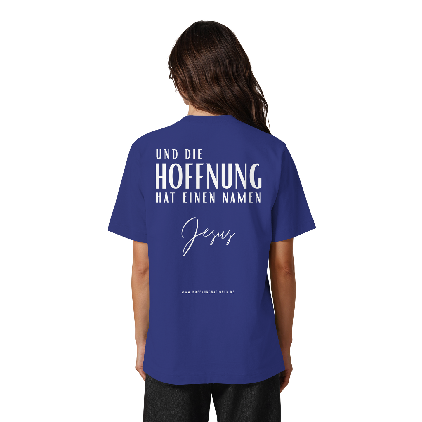 Die Hoffnung hat einen Namen - Jesus - Heavy Oversized Shirt