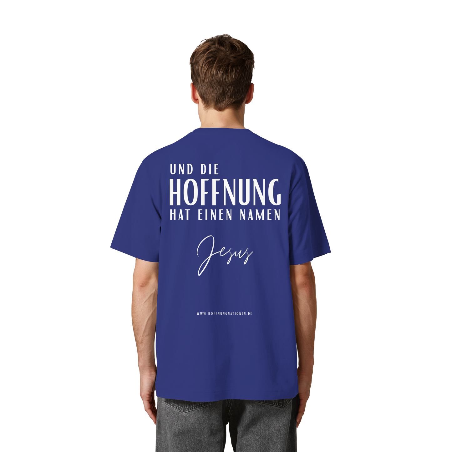 Die Hoffnung hat einen Namen - Jesus - Heavy Oversized Shirt