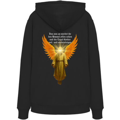 Engel für Sasha_leuchtendes Gesicht 1 - Organic Hoodie