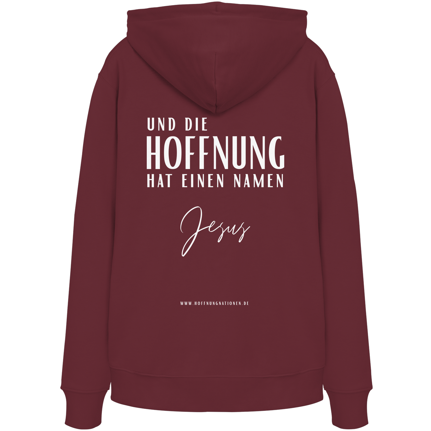 Die Hoffnung hat einen Namen - Jesus - Organic Hoodie