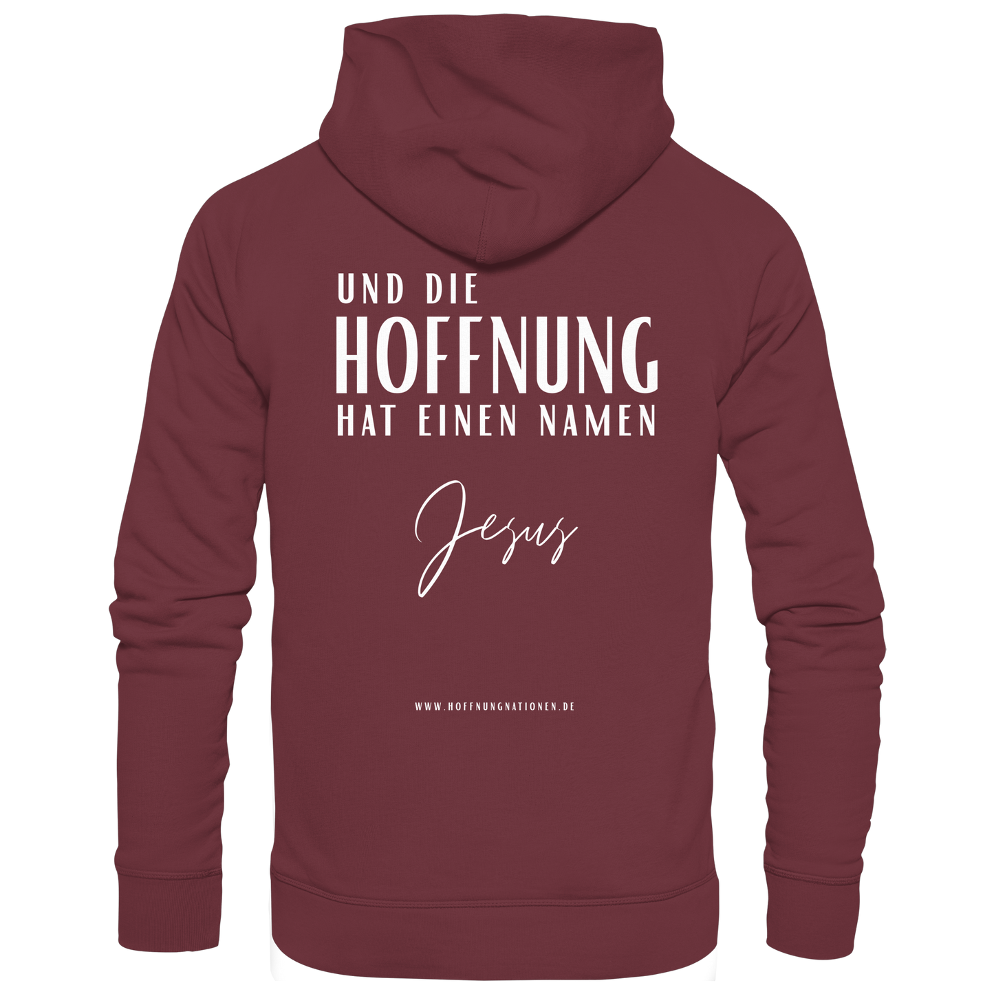 Die Hoffnung hat einen Namen - Jesus - Organic Hoodie