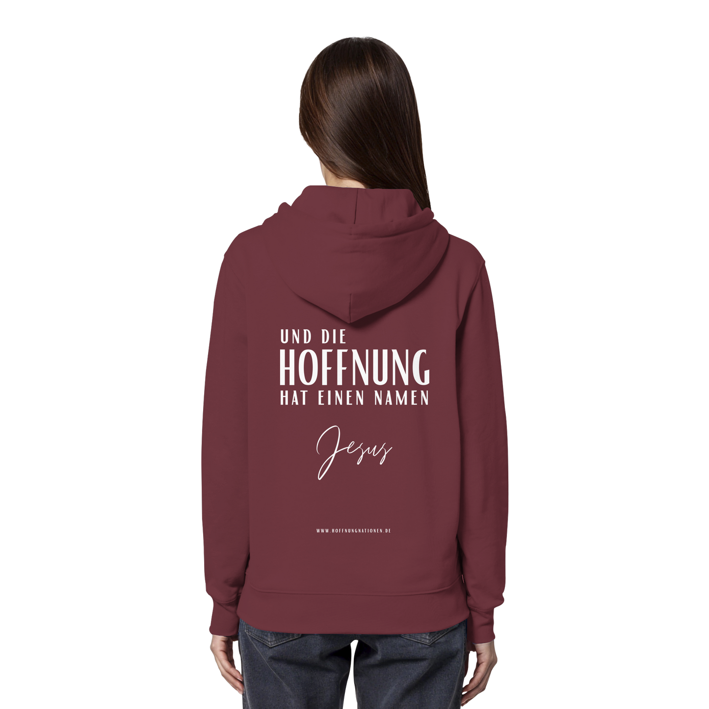 Die Hoffnung hat einen Namen - Jesus - Organic Hoodie