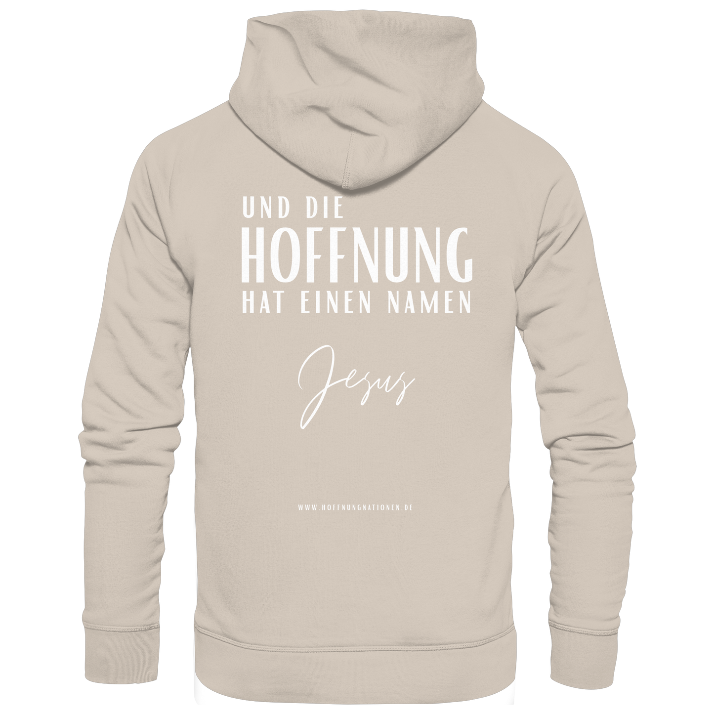 Die Hoffnung hat einen Namen - Jesus - Organic Hoodie