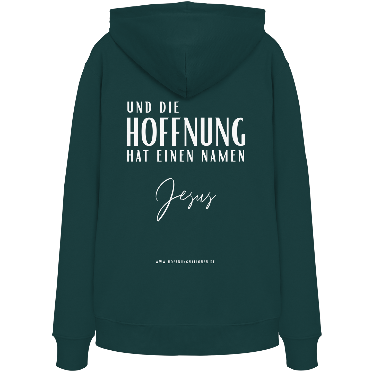 Die Hoffnung hat einen Namen - Jesus - Organic Hoodie