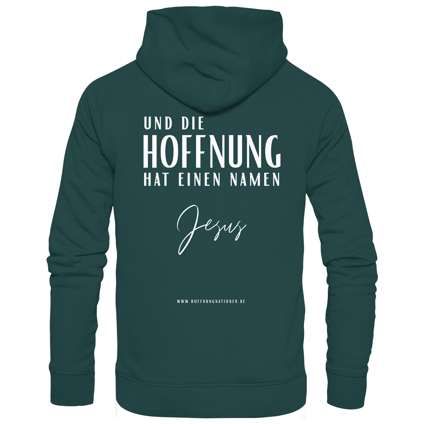 Die Hoffnung hat einen Namen - Jesus - Organic Hoodie