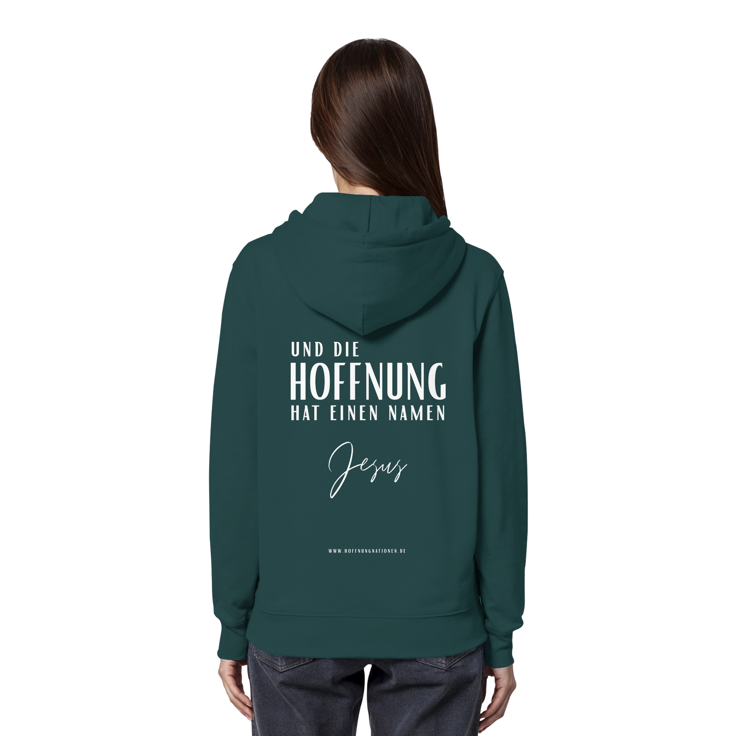 Die Hoffnung hat einen Namen - Jesus - Organic Hoodie