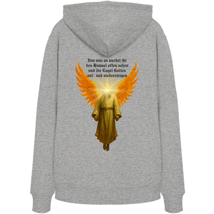 Engel für Sasha_leuchtendes Gesicht 2 - Organic Hoodie
