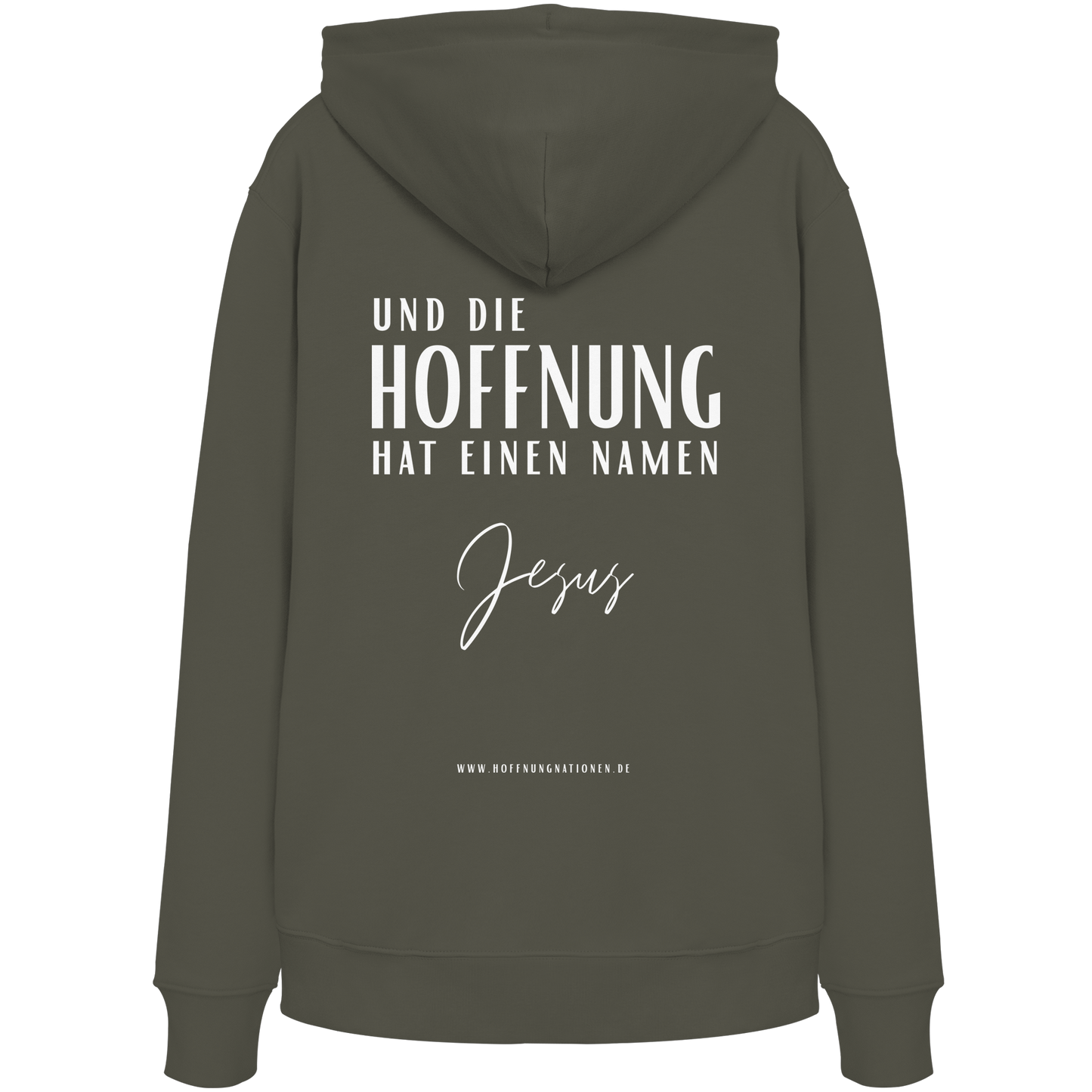 Die Hoffnung hat einen Namen - Jesus - Organic Hoodie