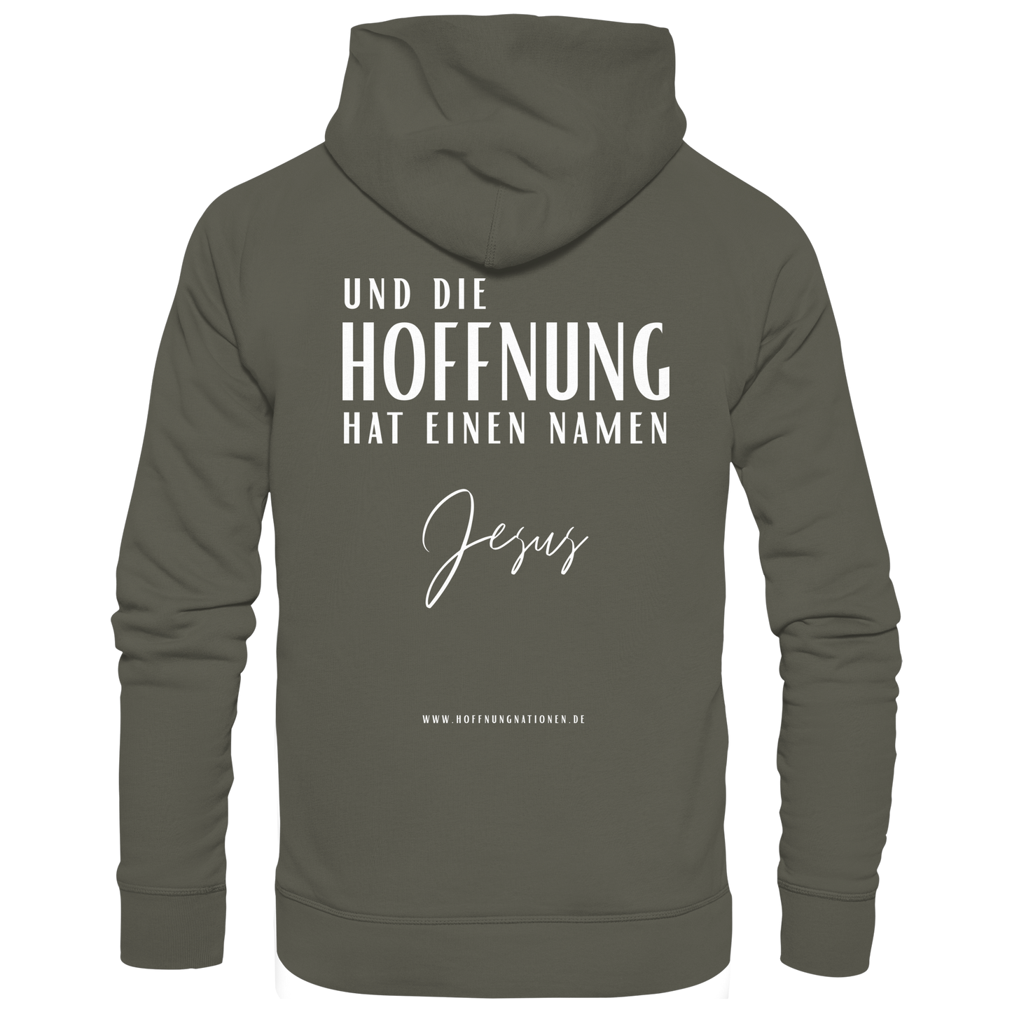 Die Hoffnung hat einen Namen - Jesus - Organic Hoodie