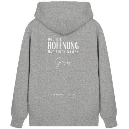 Die Hoffnung hat einen Namen - Jesus - Organic Zipper