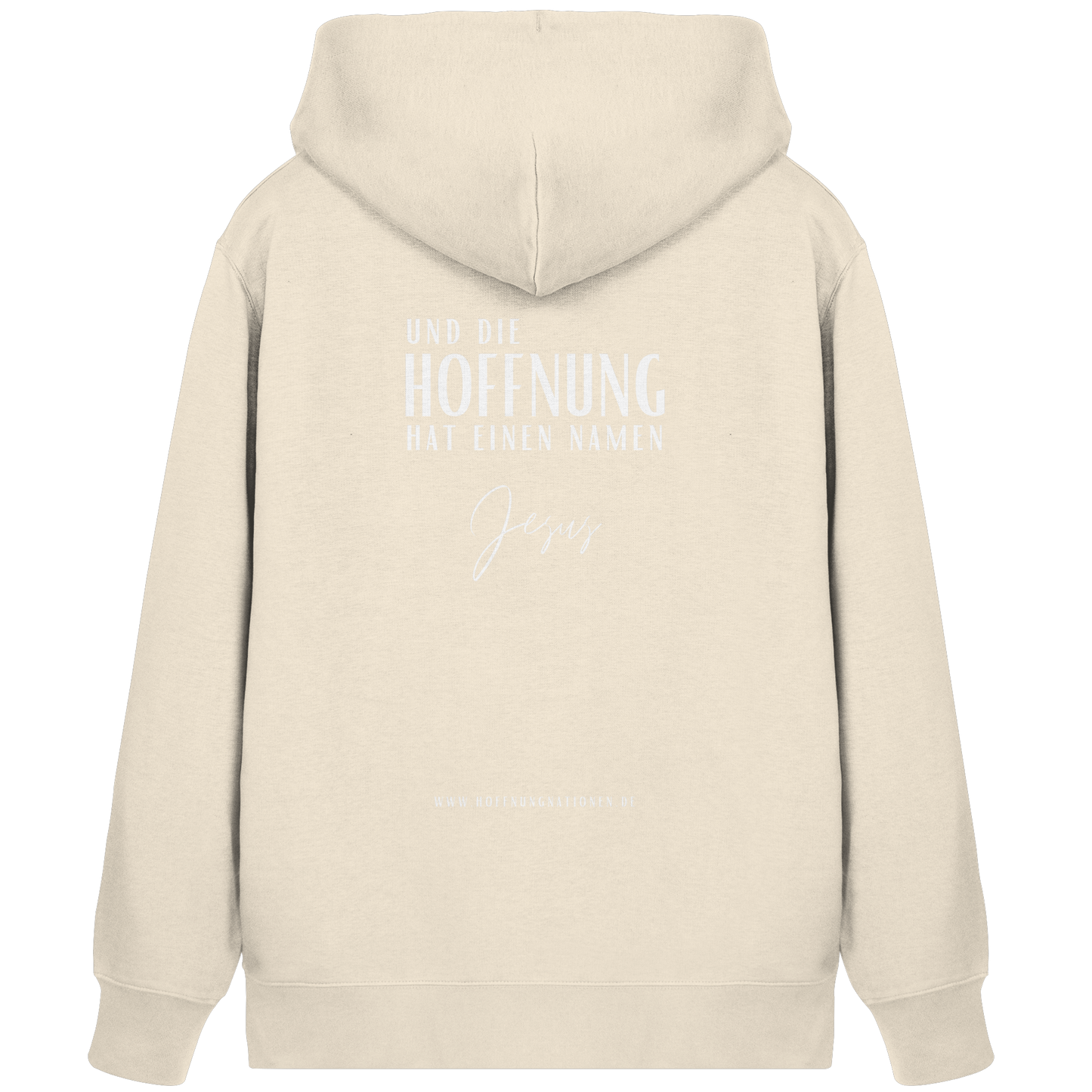 Die Hoffnung hat einen Namen - Jesus - Organic Zipper