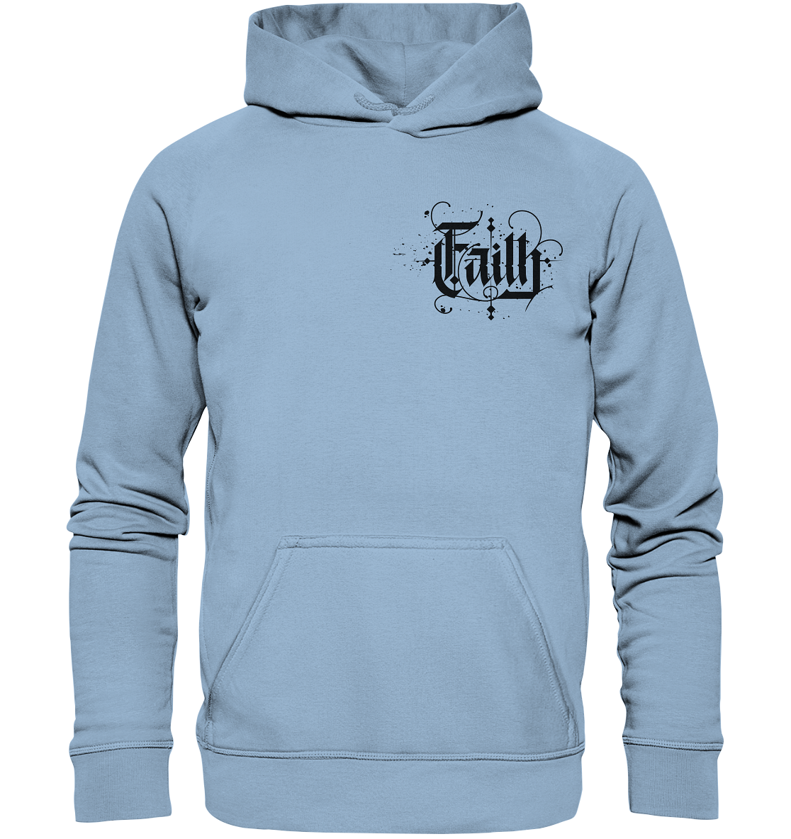 Black-Faith (Kalligraphie) - Unisex Hoodie