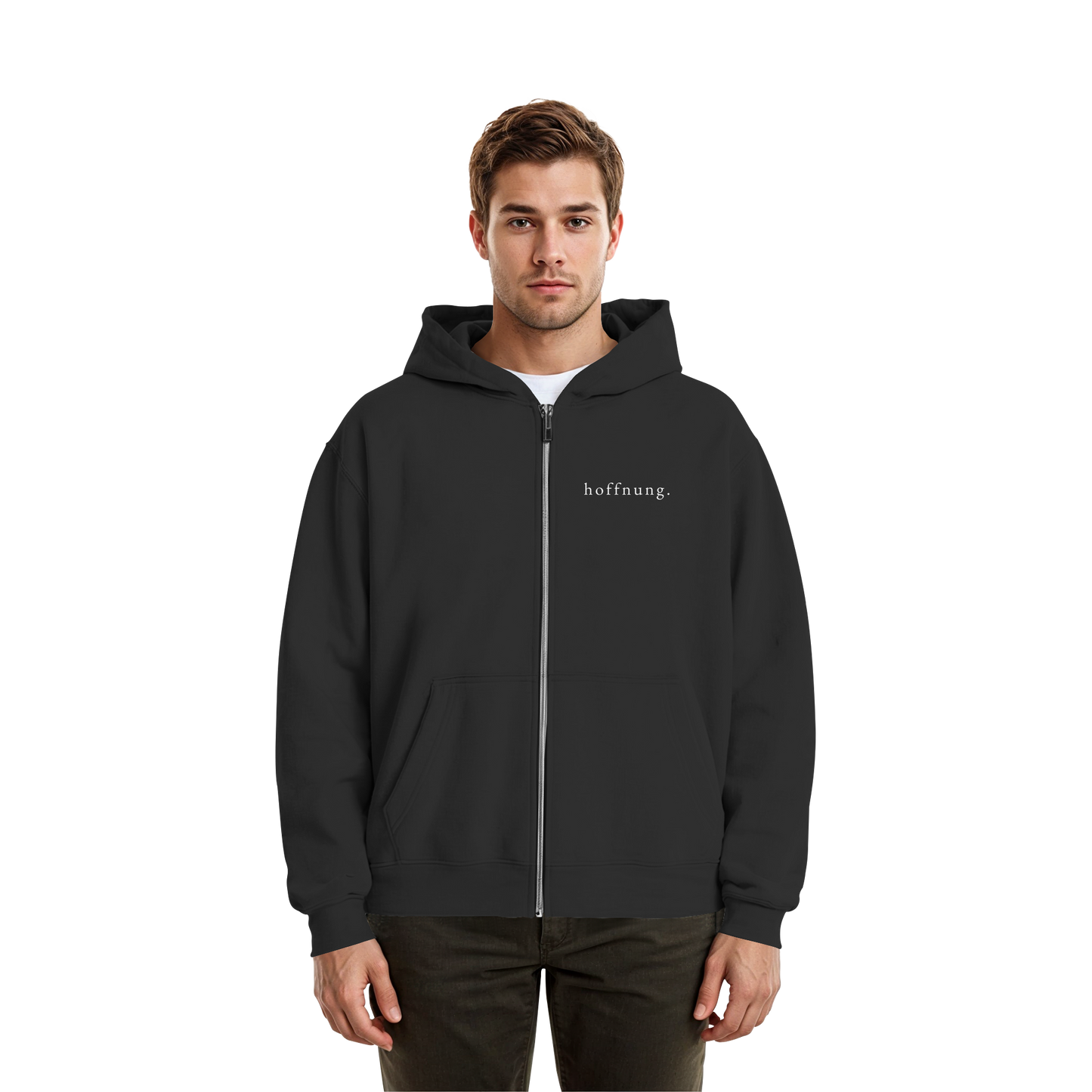 Die Hoffnung hat einen Namen - Jesus - Fluffy Boxcut Zipper