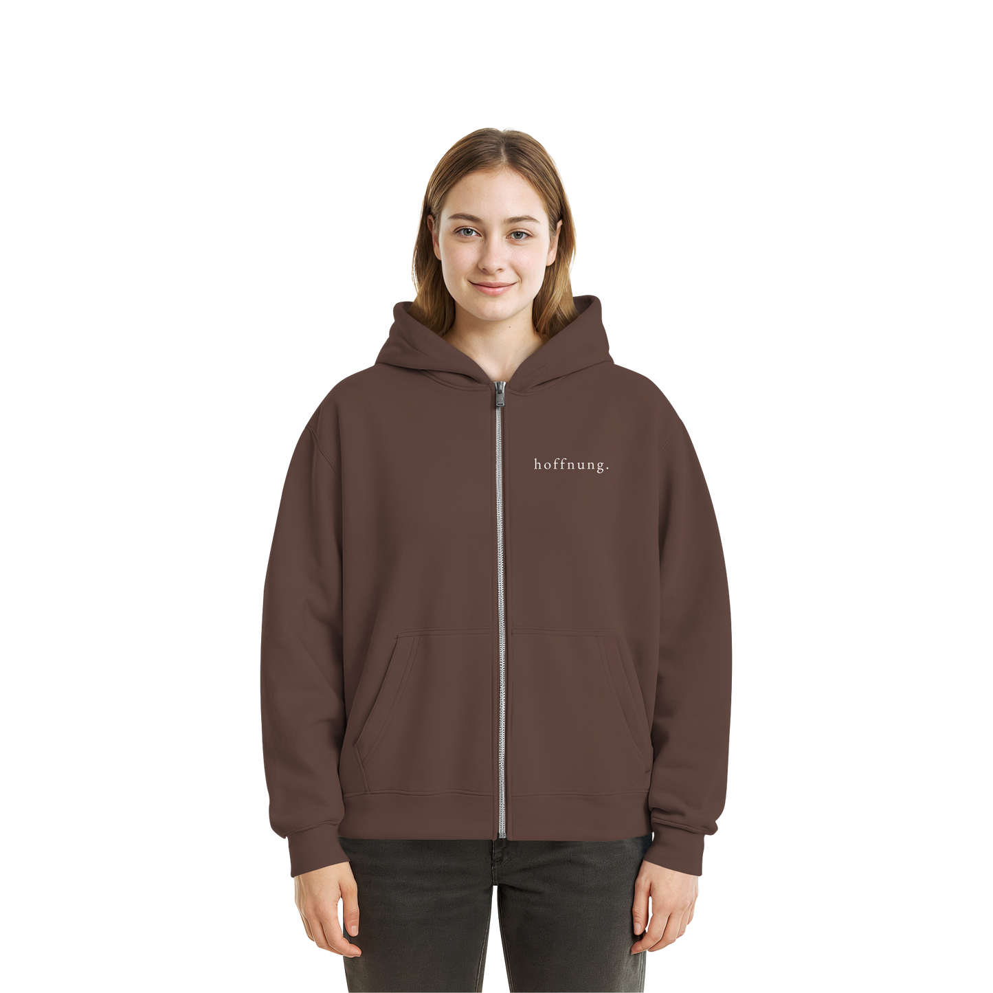 Die Hoffnung hat einen Namen - Jesus - Fluffy Boxcut Zipper