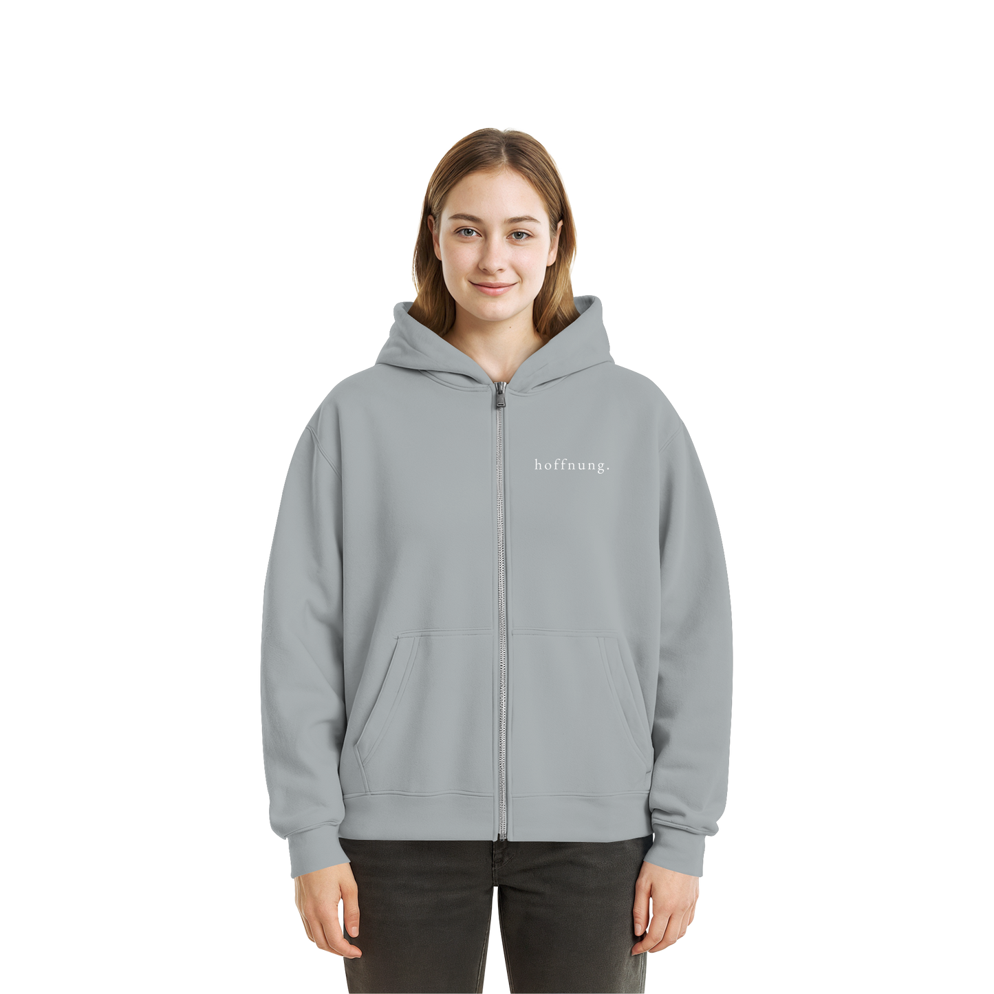 Die Hoffnung hat einen Namen - Jesus - Fluffy Boxcut Zipper