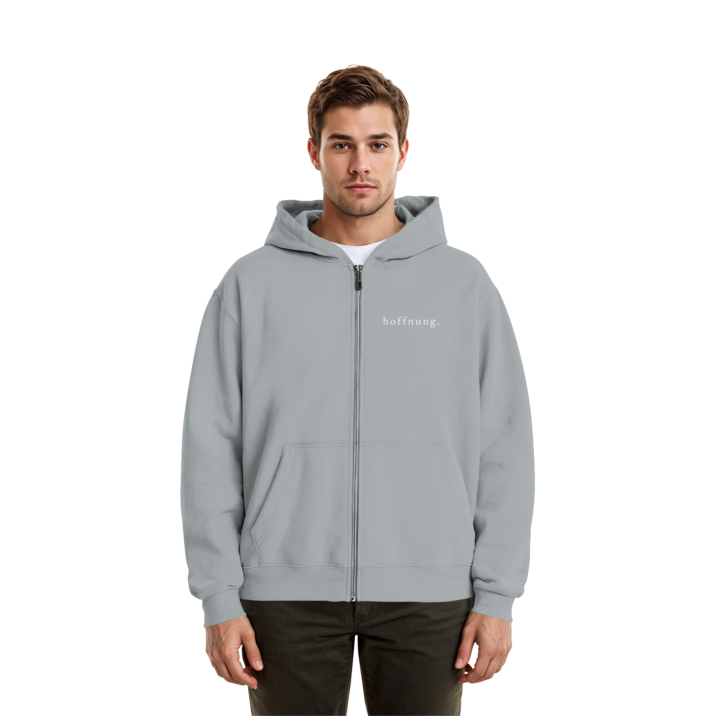 Die Hoffnung hat einen Namen - Jesus - Fluffy Boxcut Zipper