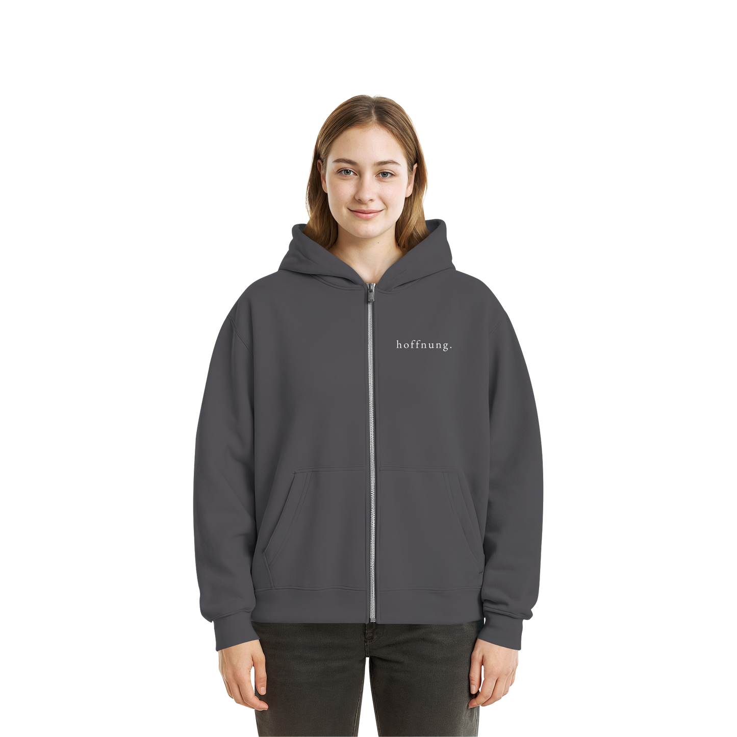 Die Hoffnung hat einen Namen - Jesus - Fluffy Boxcut Zipper