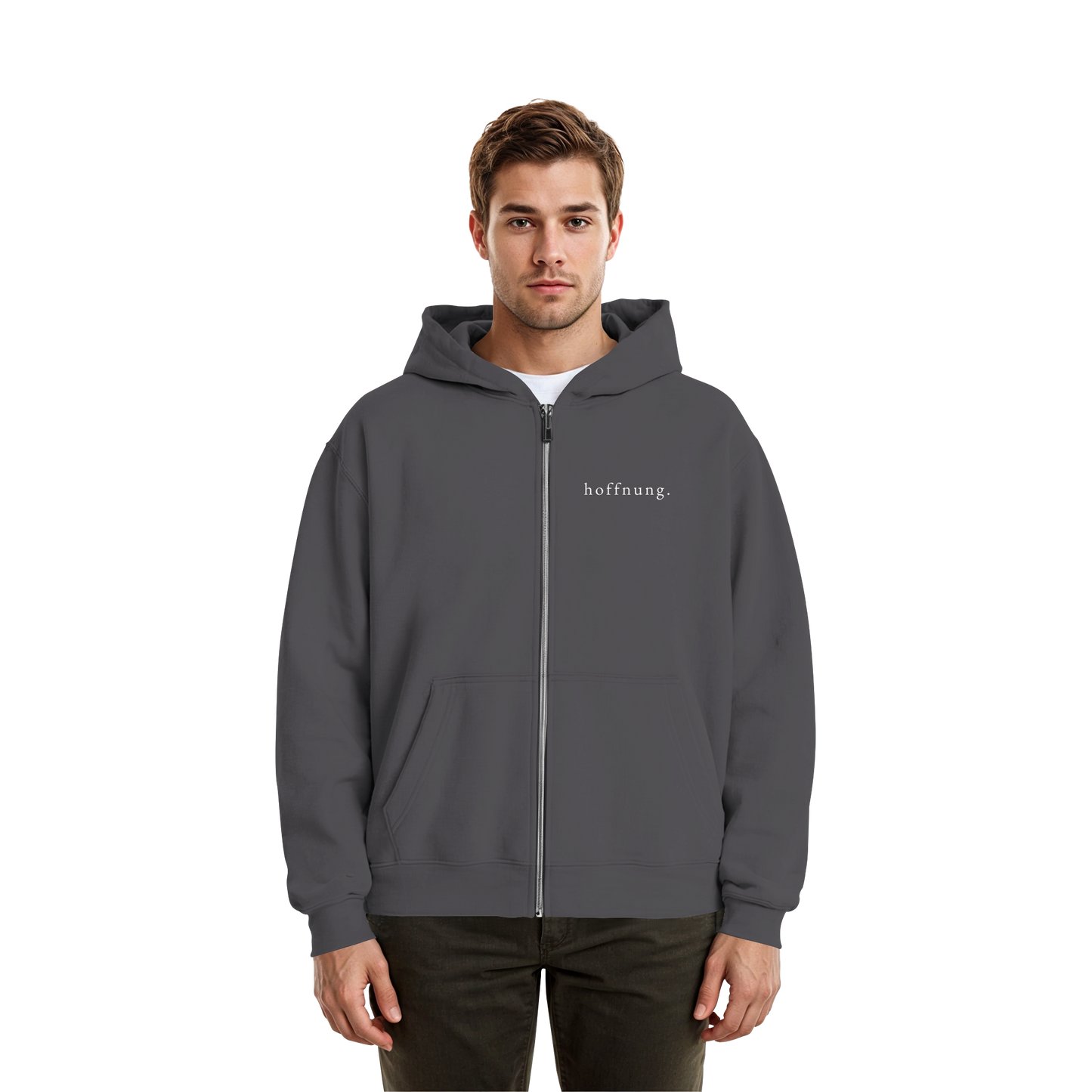 Die Hoffnung hat einen Namen - Jesus - Fluffy Boxcut Zipper