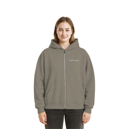 Die Hoffnung hat einen Namen - Jesus - Fluffy Boxcut Zipper