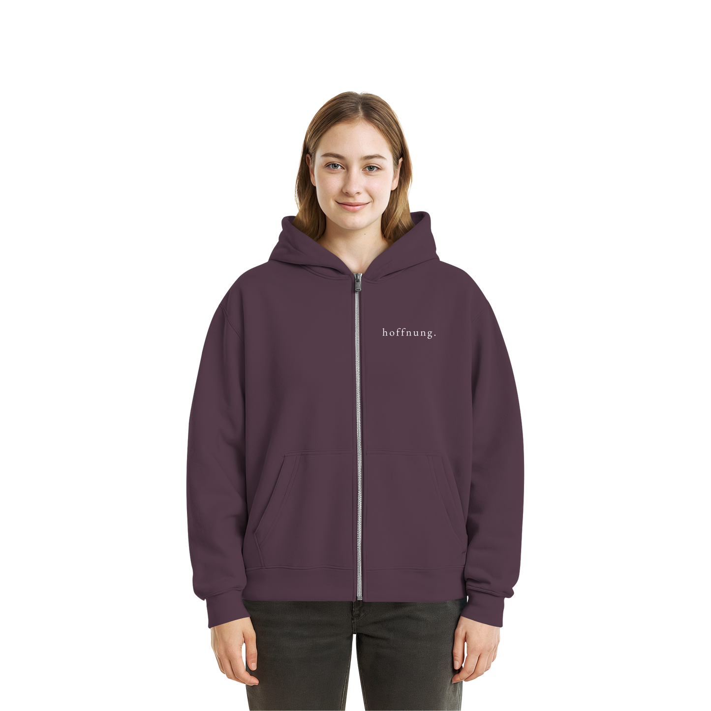 Die Hoffnung hat einen Namen - Jesus - Fluffy Boxcut Zipper