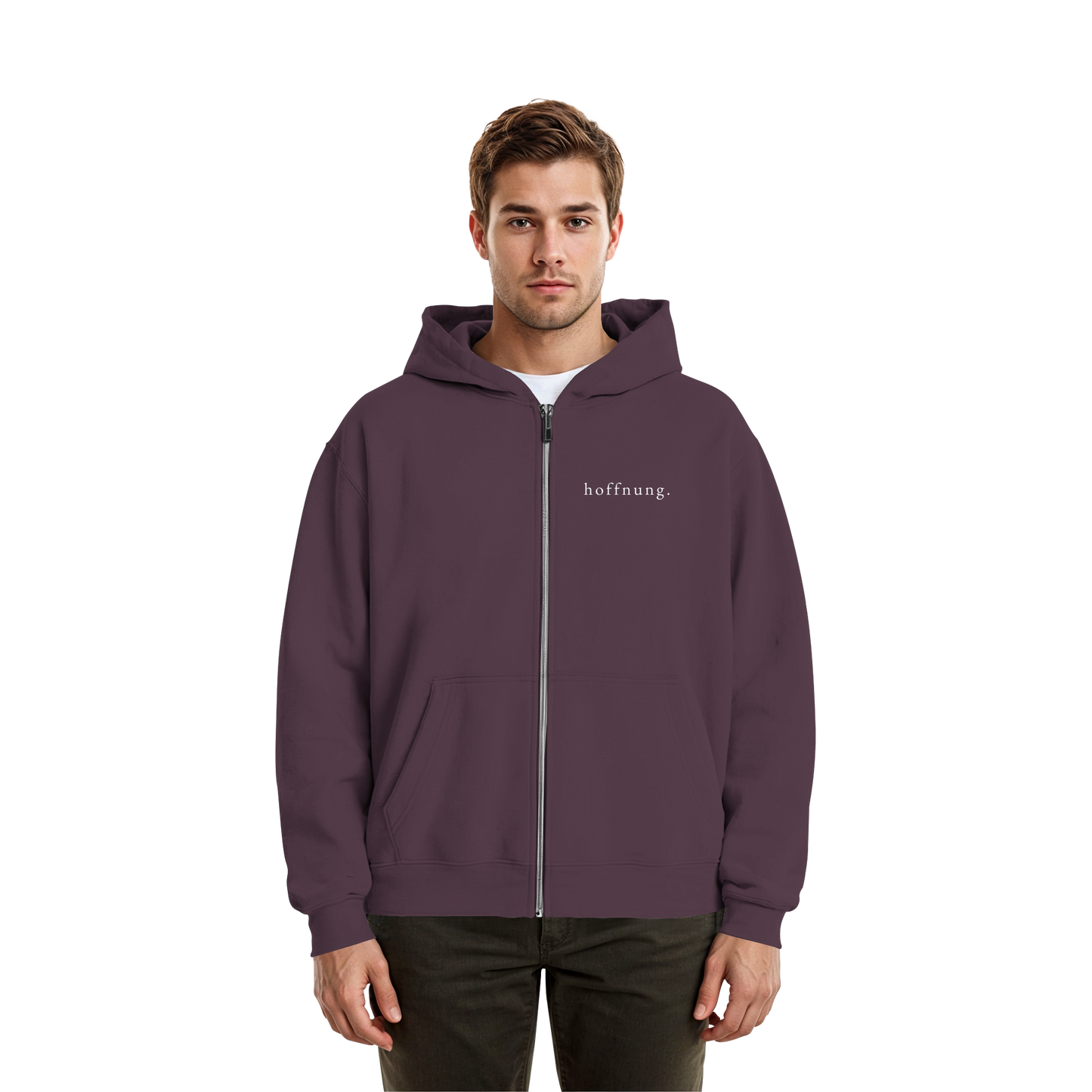 Die Hoffnung hat einen Namen - Jesus - Fluffy Boxcut Zipper