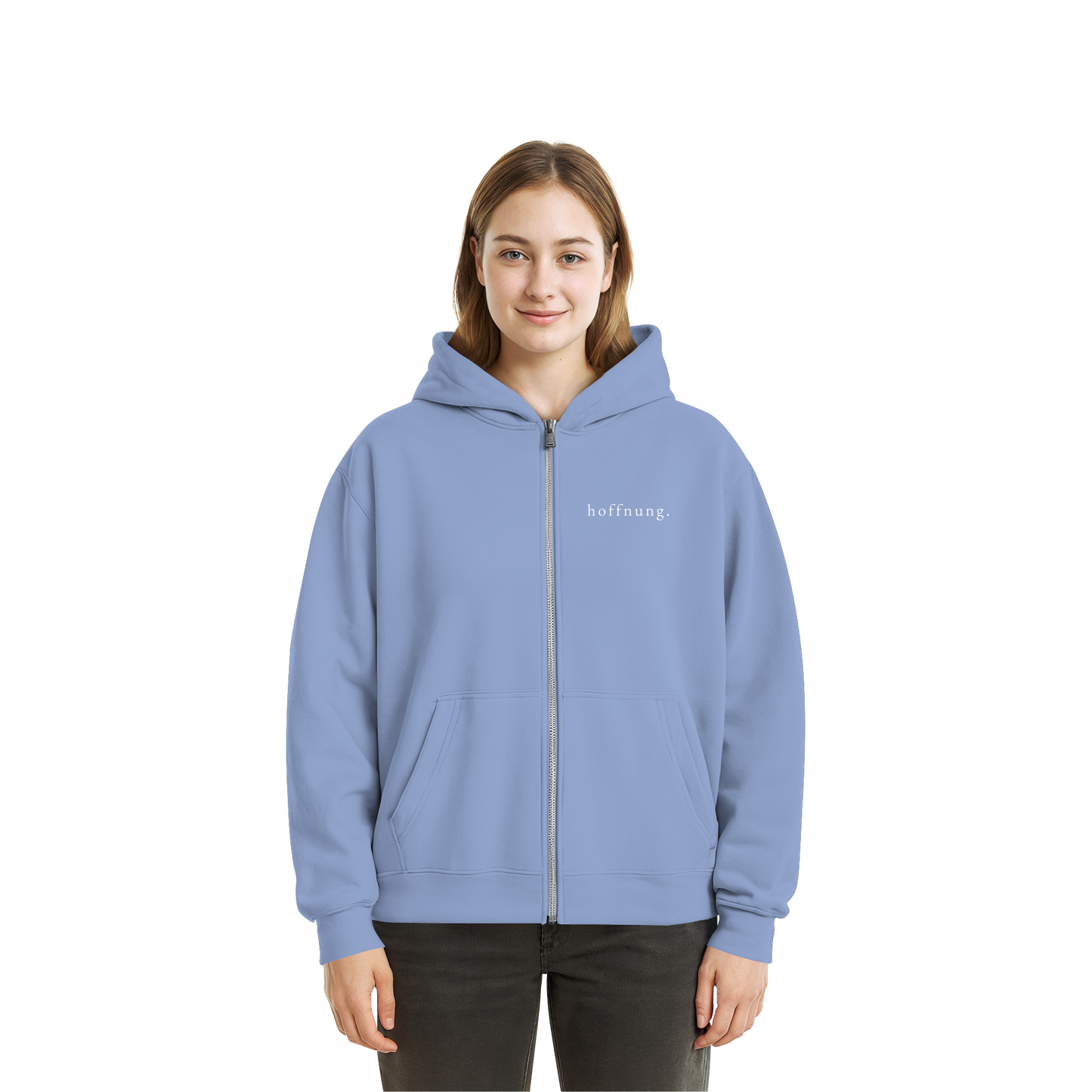 Die Hoffnung hat einen Namen - Jesus - Fluffy Boxcut Zipper