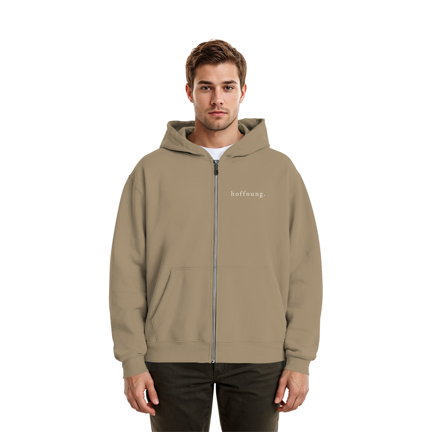 Die Hoffnung hat einen Namen - Jesus - Fluffy Boxcut Zipper