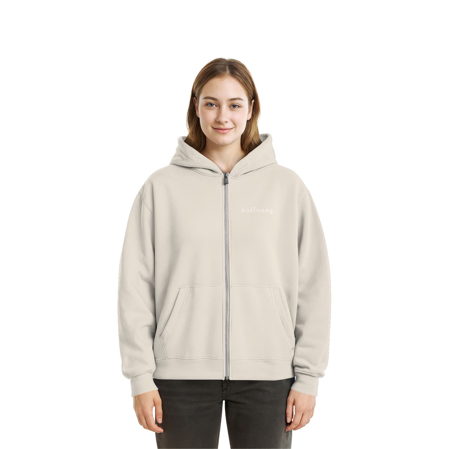 Die Hoffnung hat einen Namen - Jesus - Fluffy Boxcut Zipper