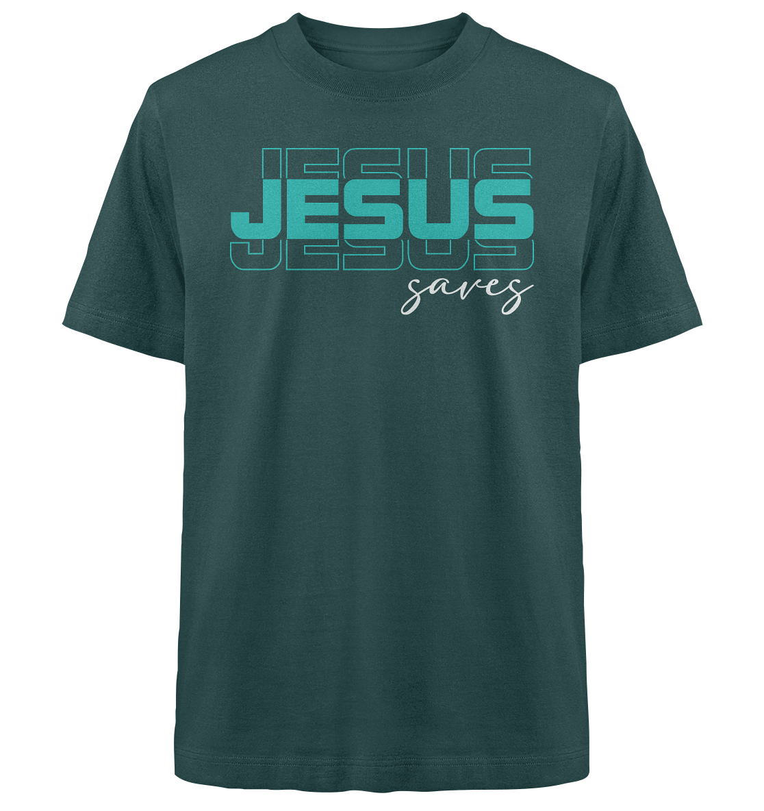 JESUS saves - Heavy Oversized Shirt