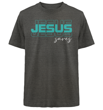 JESUS saves - Heavy Oversized Shirt