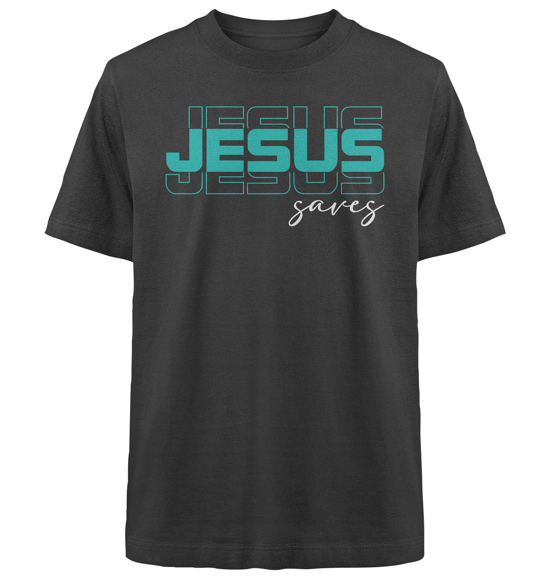 JESUS saves - Heavy Oversized Shirt