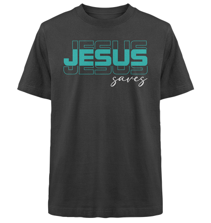 JESUS saves - Heavy Oversized Shirt